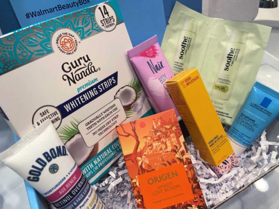 contents of the walmart spring beauty box