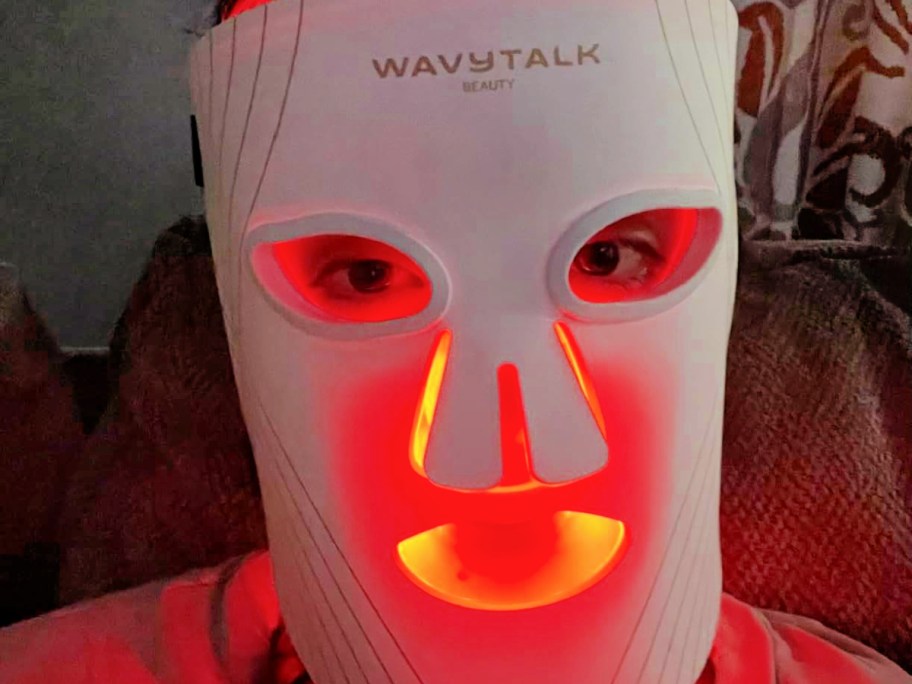 woman wearing a wavytalk mask