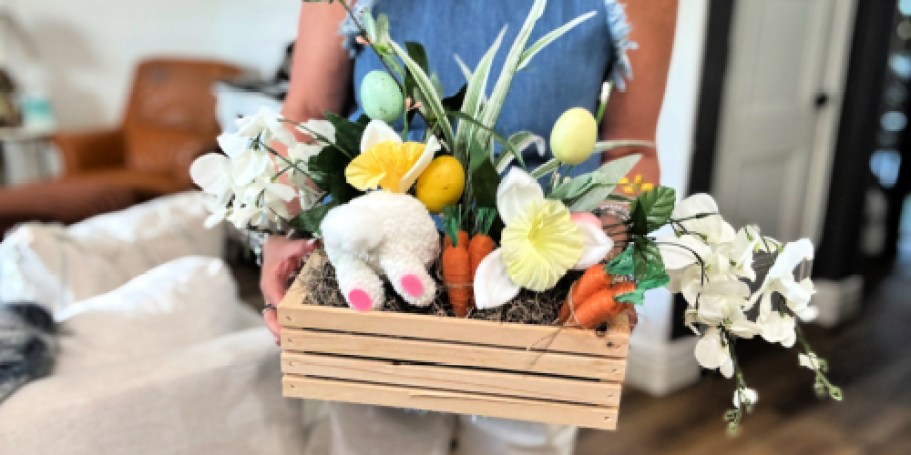 The Cutest Bunny Centerpiece You’ll Ever Make (Using Only Dollar Tree Supplies!)