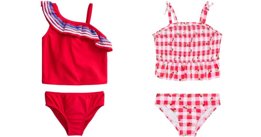 wonder nation girls swim tankini sets