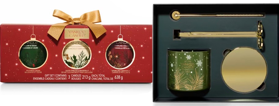two yankee candle gift sets 