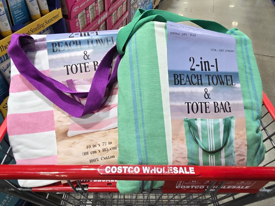 2-in-1 Beach Towel and Tote Bag