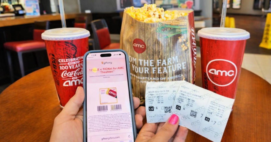 3 AMC Movie Tickets + Popcorn Just $33 (Easy & Affordable Family Movie Night!)