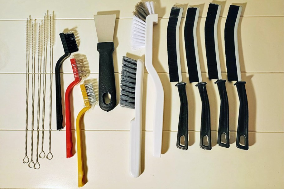 Crevice Cleaning Brush 15-Piece Set Only $5 on Amazon