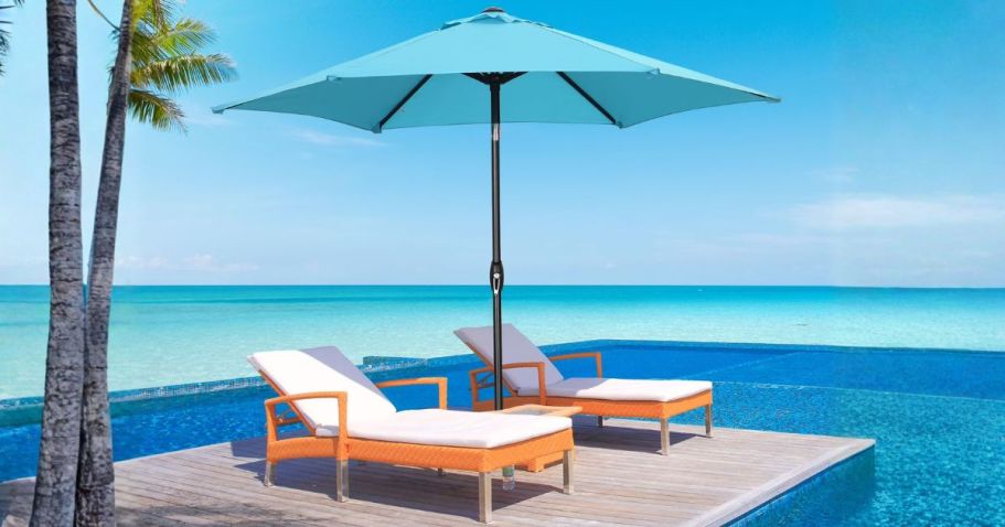 Stay Cool with a 9′ Patio Umbrella for Just $29.99 at Walmart