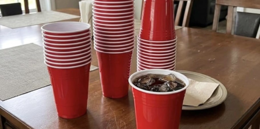 Amazon Basics Plastic Party Cups 50-Count Just $3.85 Shipped for Prime Members