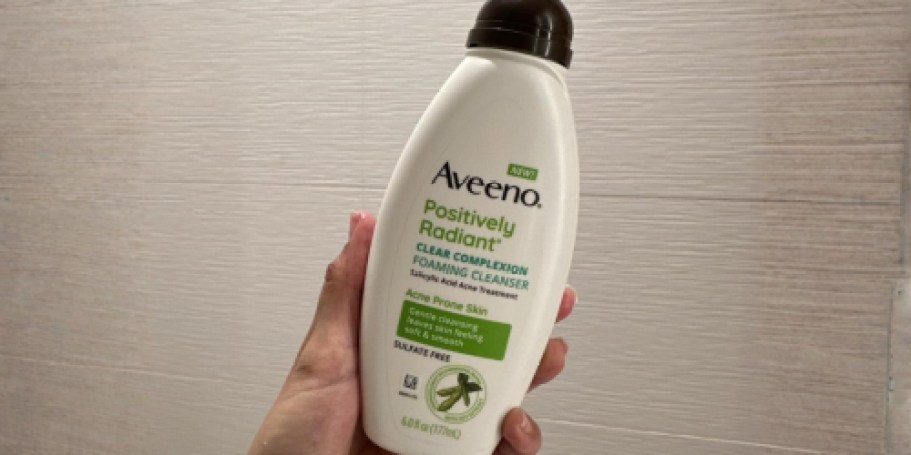 *HOT* Aveeno Foaming Facial Cleanser Only $1.55 Shipped on Amazon (Reg. $7)