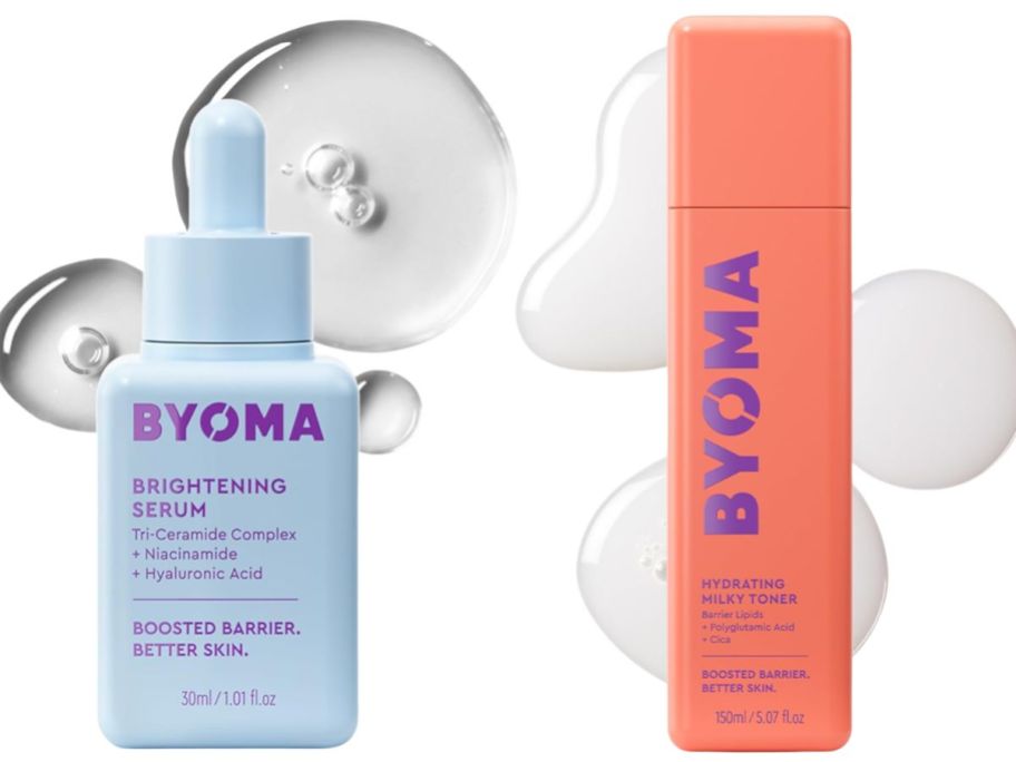 BYOMA Brightening Serum and Hydrating Milky Toner