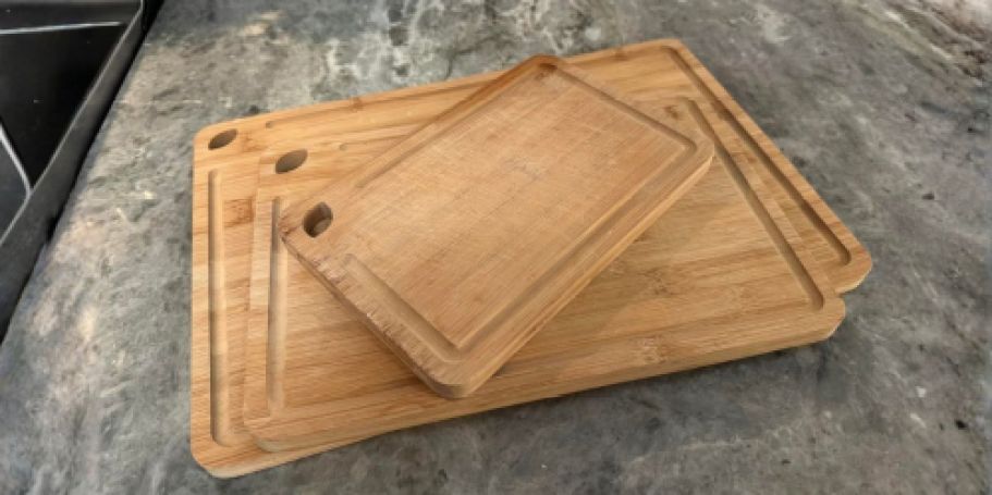 THREE Bamboo Cutting Boards Only $15.99 on Amazon (Reg. $43)