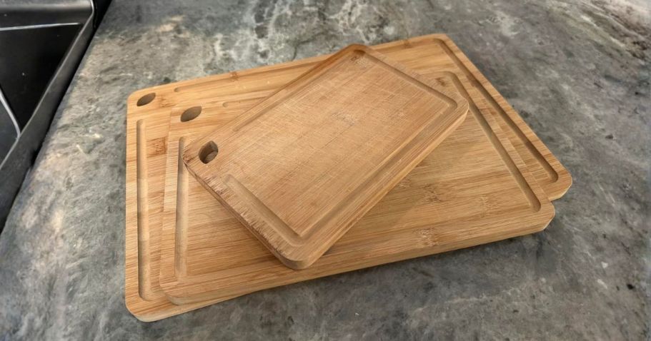 THREE Bamboo Cutting Boards Only $15.99 on Amazon (Reg. $43)