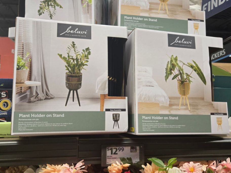 Belavi Plant Holder on Stand in store