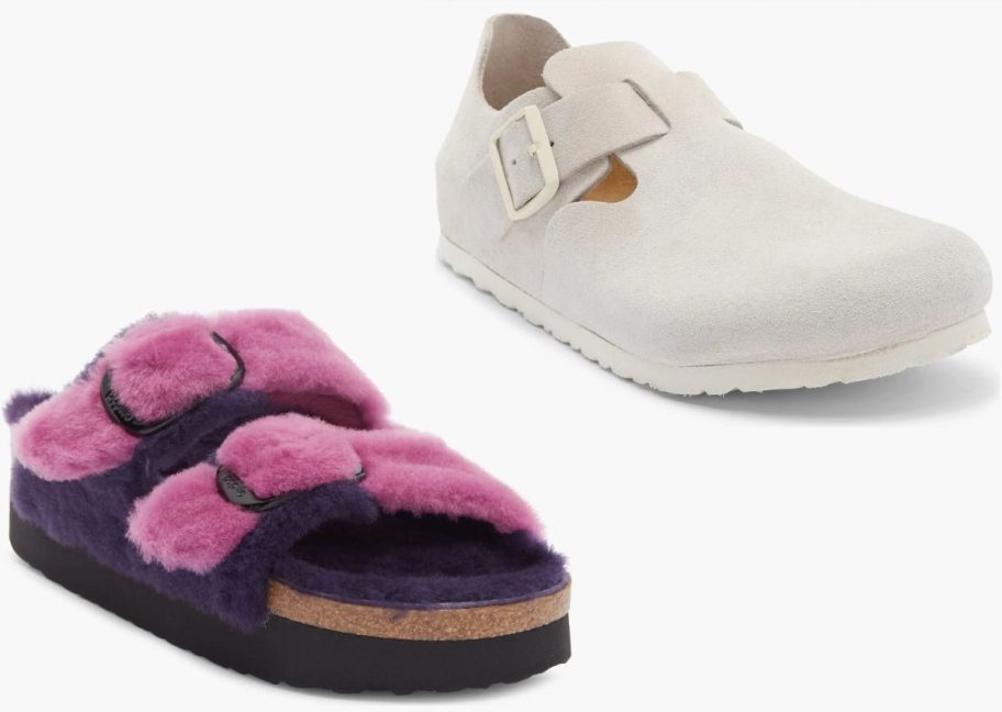 Stock images of two Birkenstocks Shoes