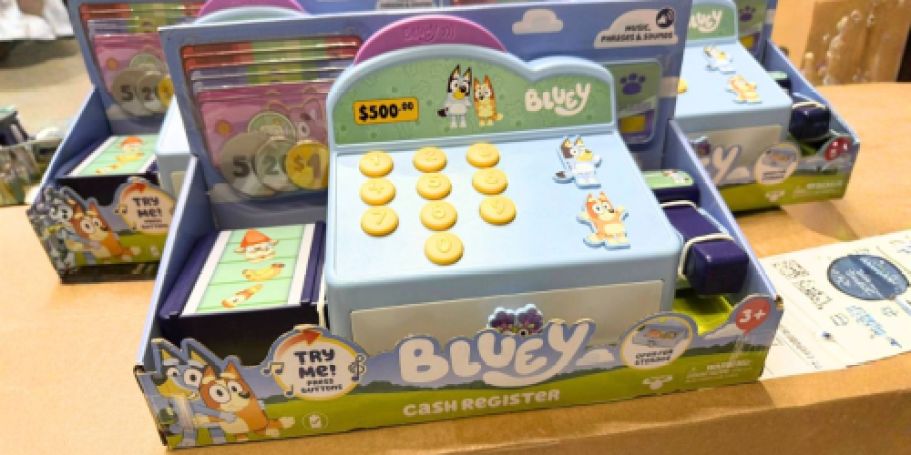 Bluey Cash Register Playset Only $12 on Amazon & Walmart.com (Reg. $22)