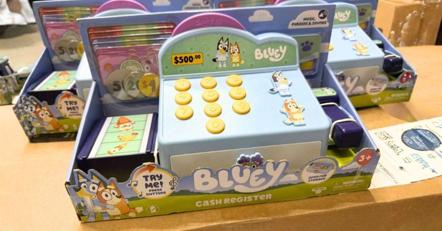 Bluey Cash Register Playset Only $12 on Amazon & Walmart.com (Reg. $22)