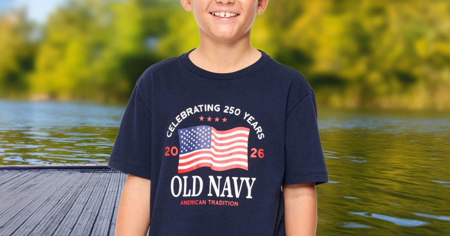 Old Navy Flag Tees Only $5 – Grab a Shirt for the Whole Family!