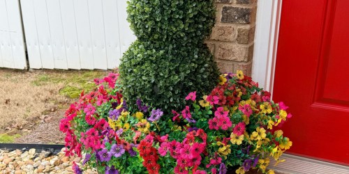 Real-Looking Artificial Flowers 50% Off on Amazon (UV-Resistant for Outdoors)