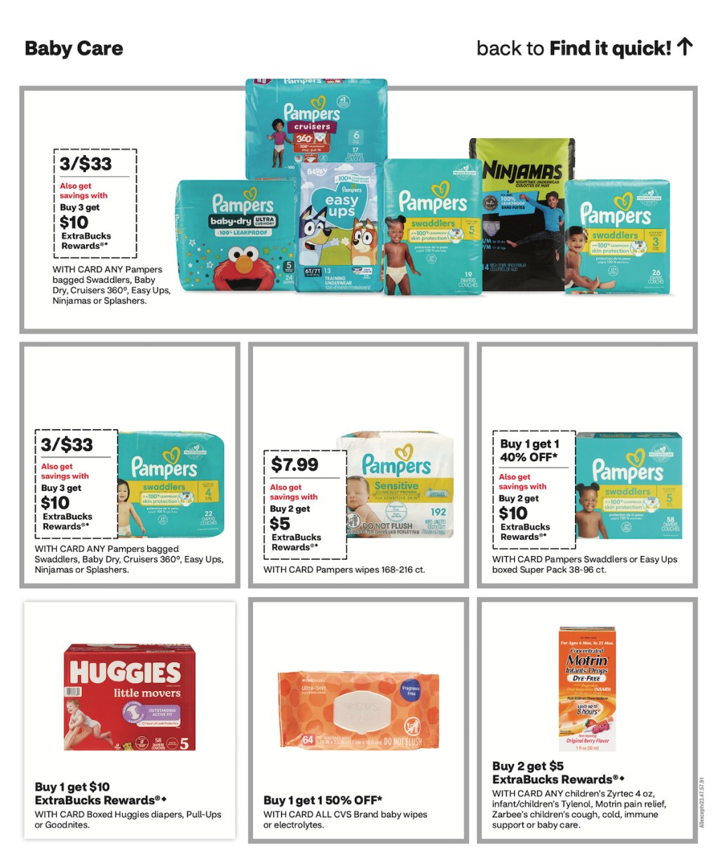 page from CVS ad