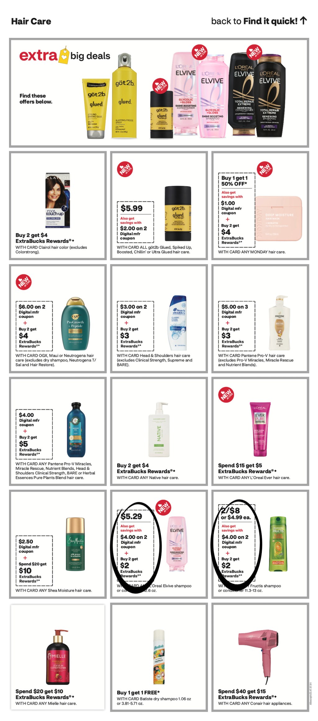 page from CVS ad
