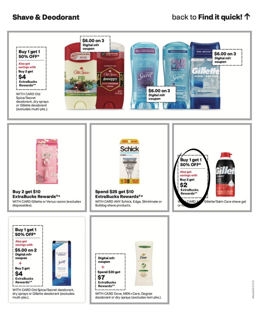 page from CVS ad