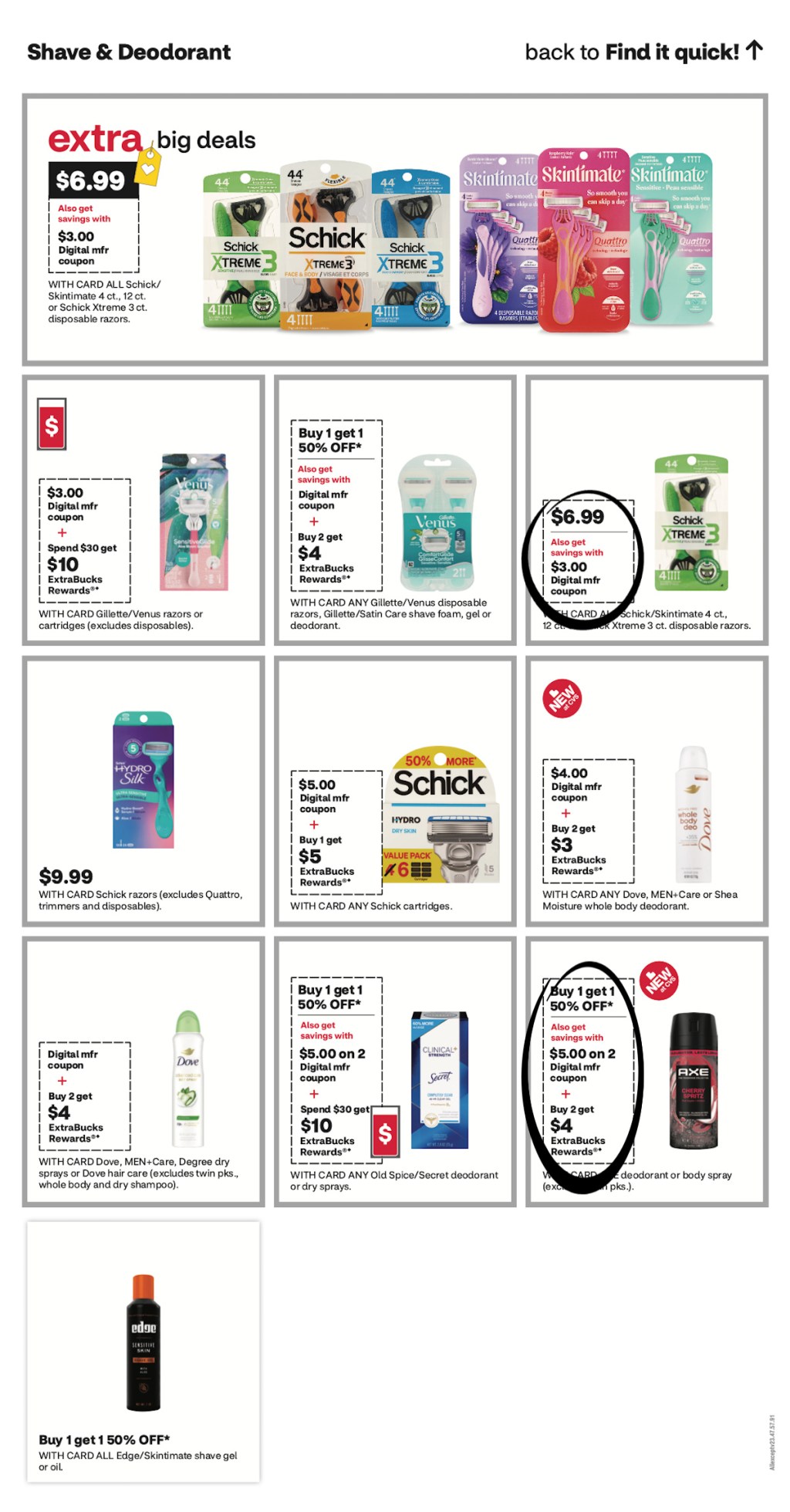 page from CVS ad