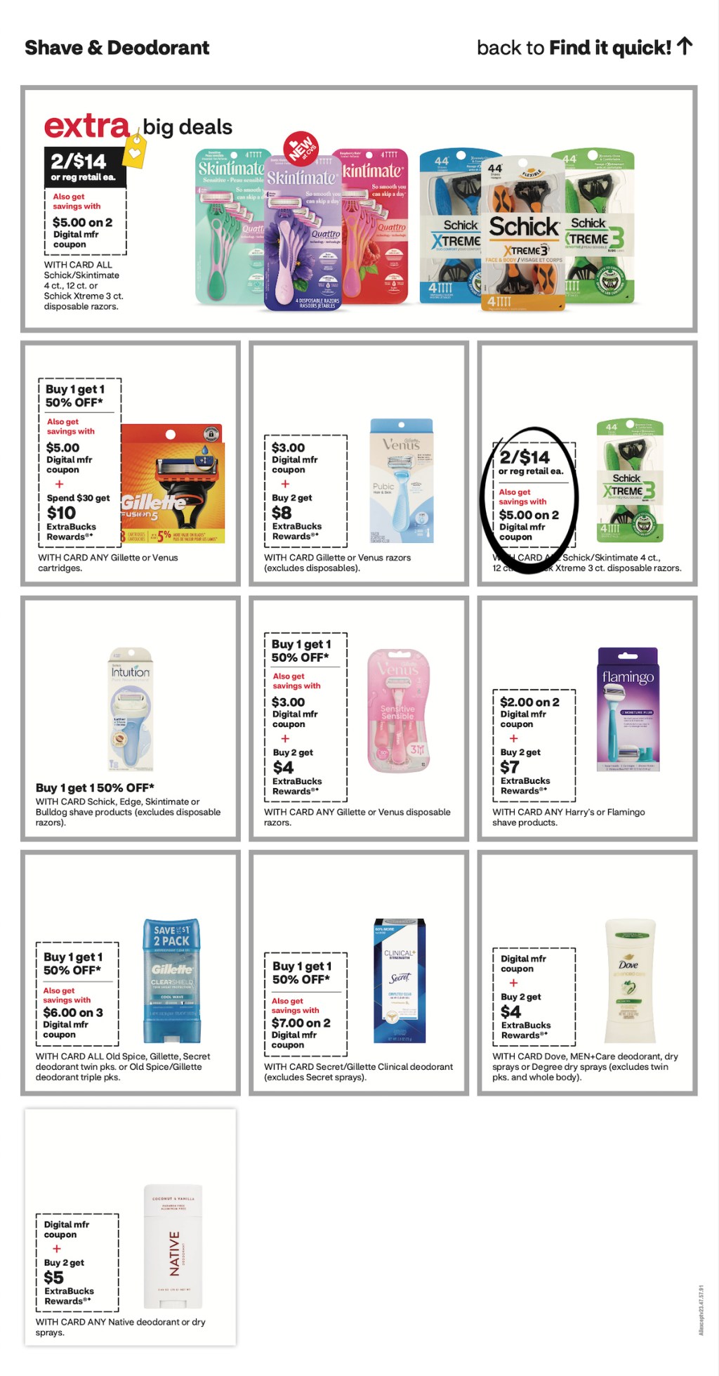 page from CVS ad