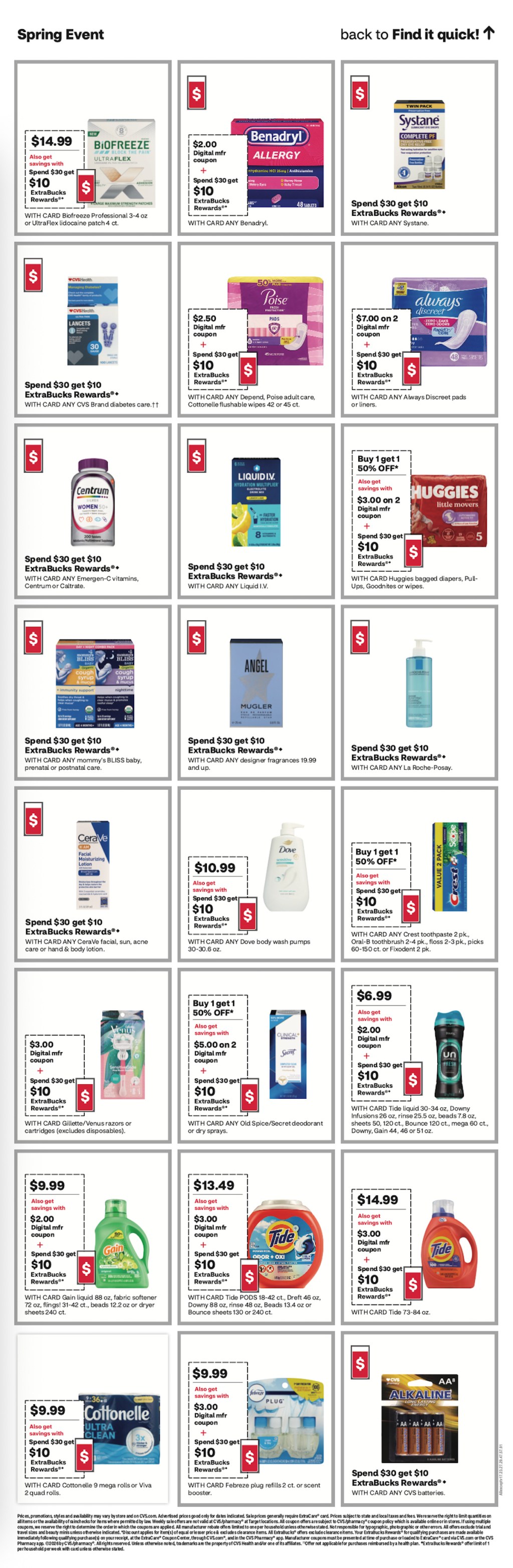 page from CVS ad
