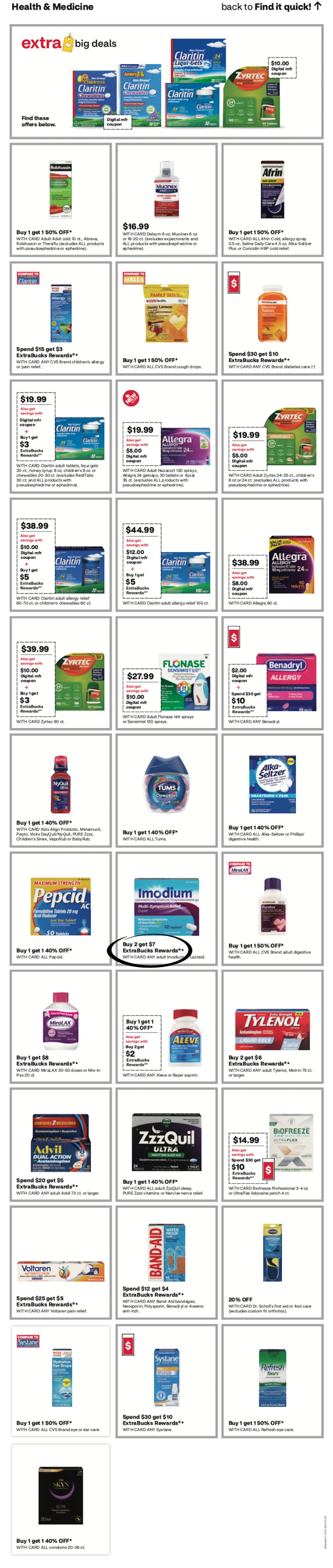page from CVS ad