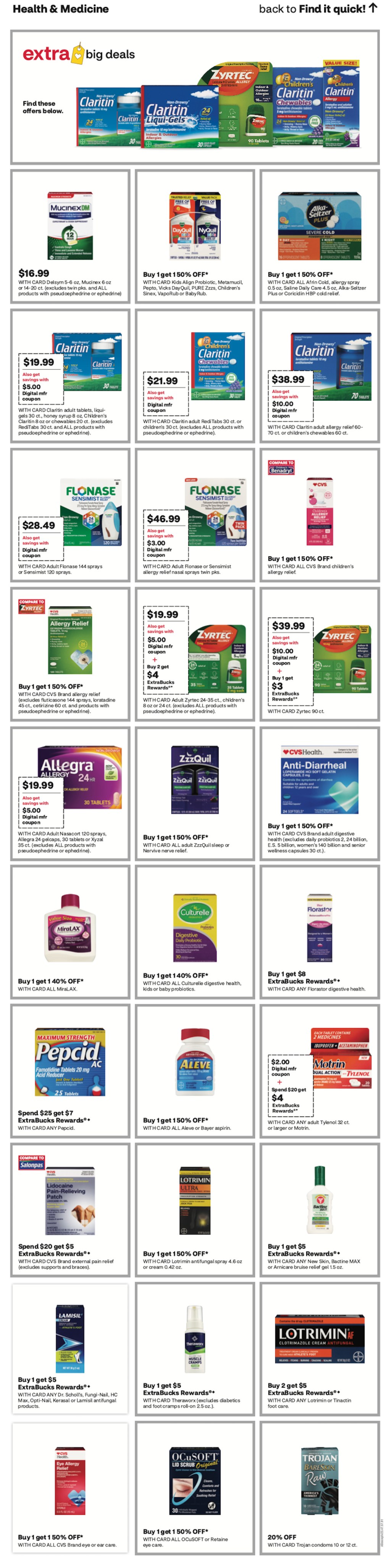 page from CVS ad