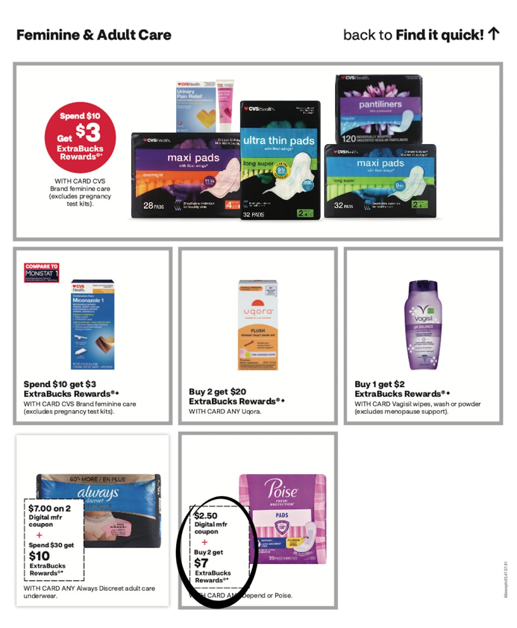 page from CVS ad