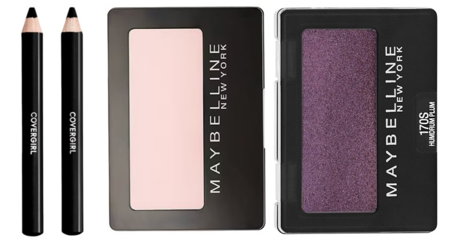 eyeliner and eyeshadow