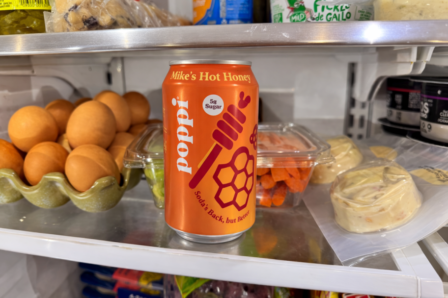 mike's hot honey poppi in the fridge