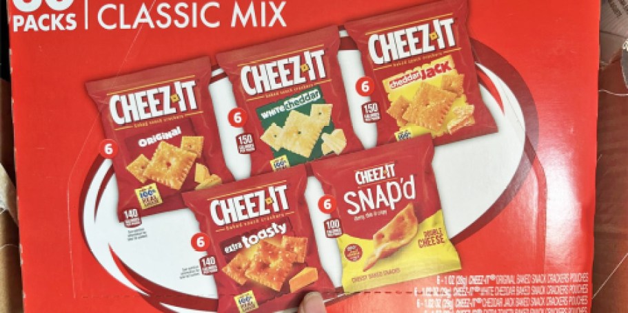 Cheez-It 30-Count Variety Pack Only $9 Shipped on Amazon