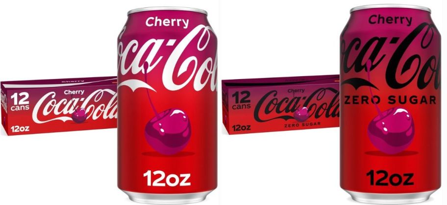 stock image of two sets of cherry colas