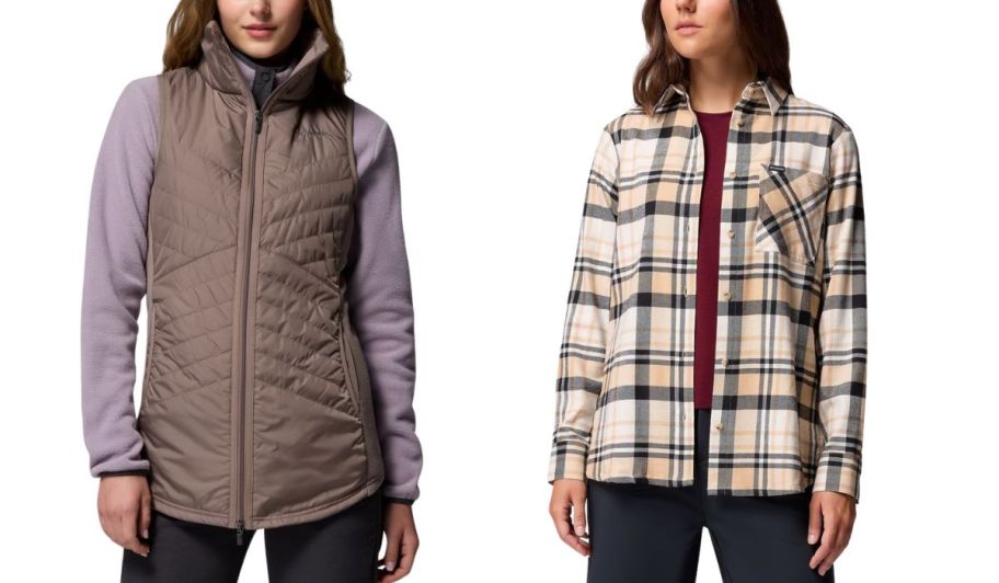 Columbia women's vest and low sleeve