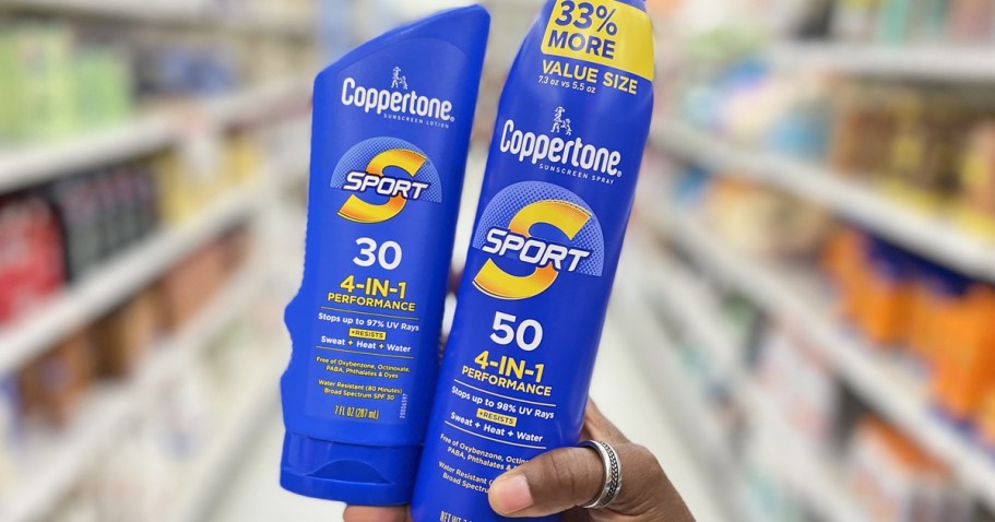 Coppertone Sunscreen Just $3.59 on Amazon (Reg. $8)