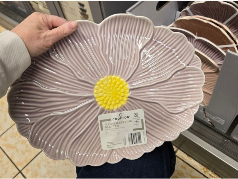 Crofton 14" Serving Platter in hand in store