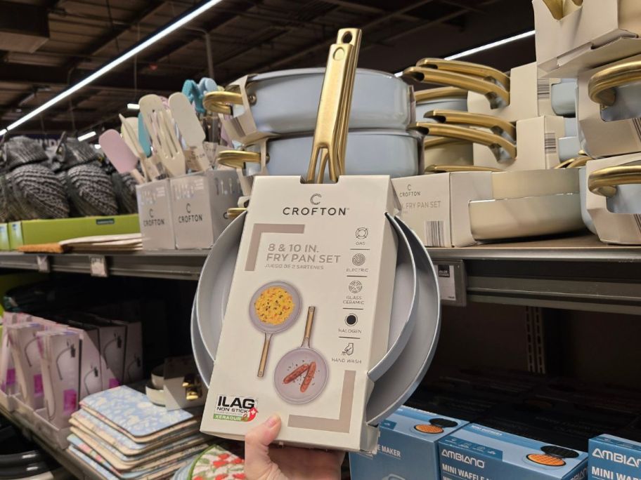 Crofton 8" & 10" Fry Pans Set in hand in store