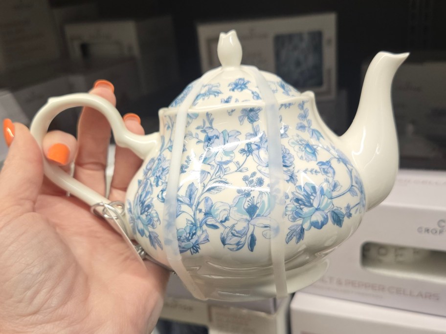 Crofton Blue Toile Teapot