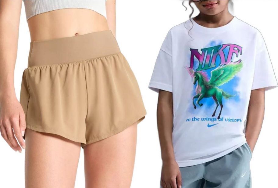 Stock images of DSG Shorts and Nike T-shirt