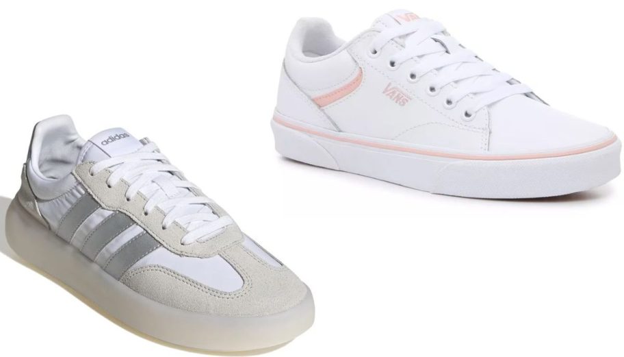 Stock images of adidas & vans women's sneakers