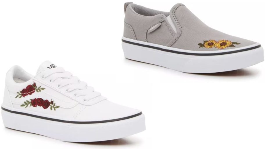 Stock images of two Vans Kids Shoes