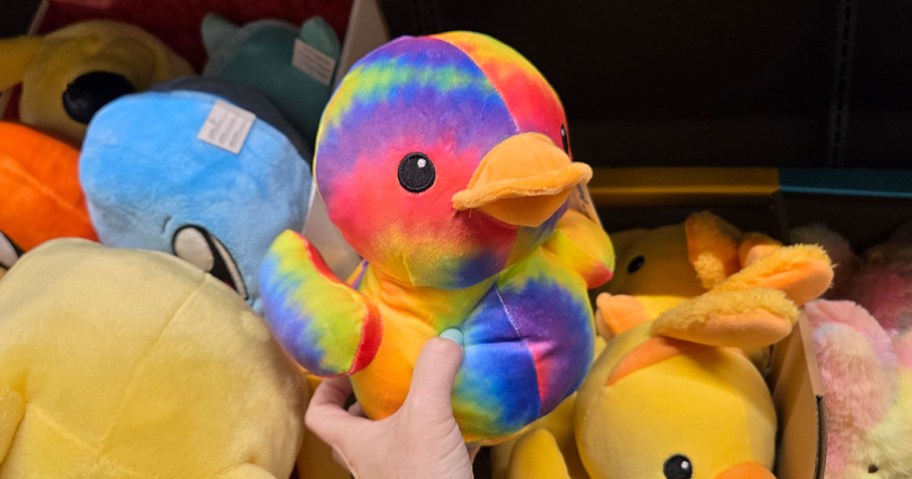 Dan Dee 9" Tie-Dye Duck Quackers Plush