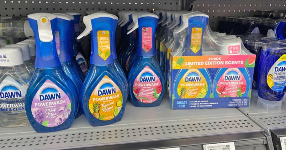 dawn powerwash sprays on store shelf