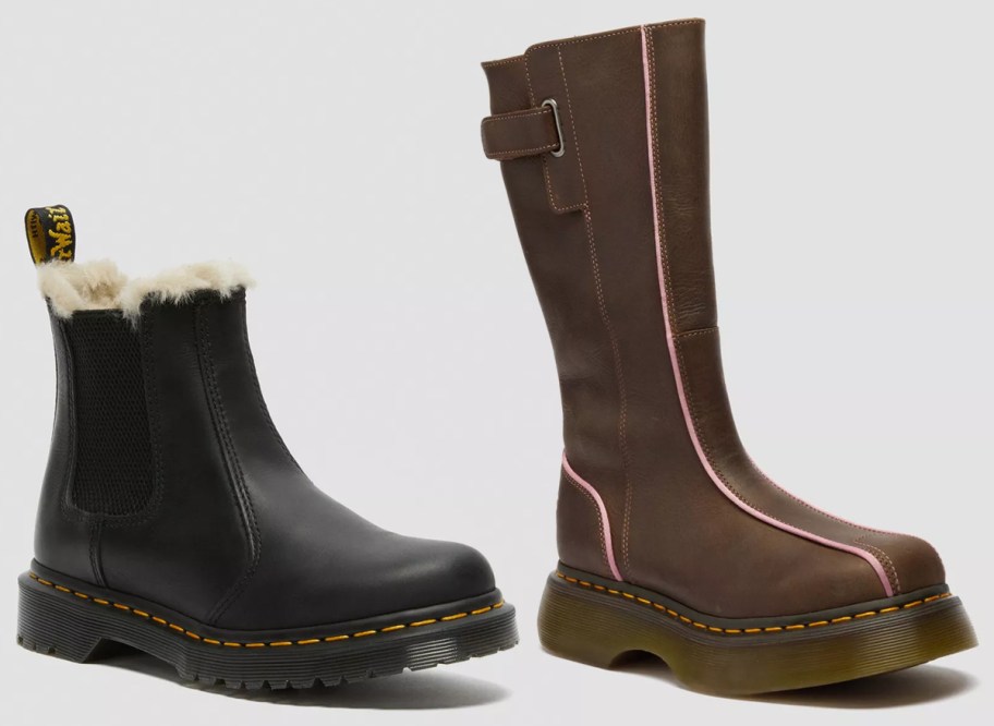Dr. Martens Women's&nbsp;Faux Fur Lined Chelsea Boots, Women's Buzz Hi Tall Wyoming Leather Boots