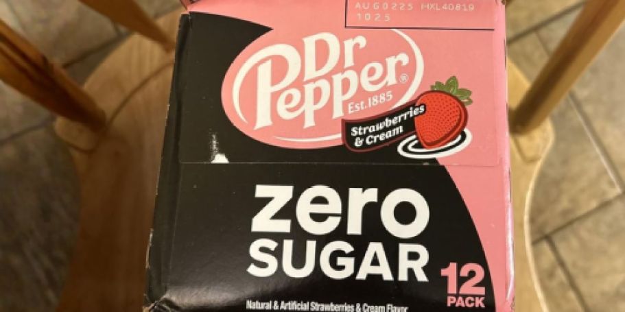 Dr. Pepper Zero Strawberries & Cream 12-Pack Just $4.75 Shipped on Amazon
