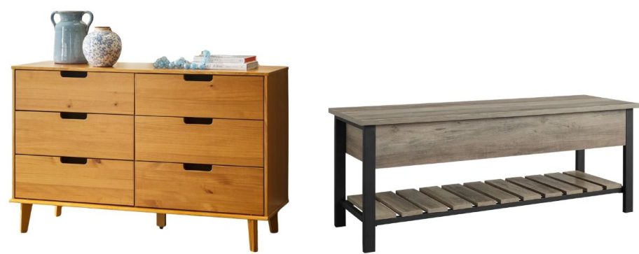 Dresser and bench