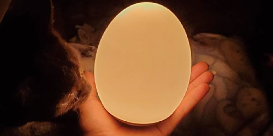 Color-Changing Egg Night Light Only $8.99 on Amazon | Up to 100-Hour Battery Life