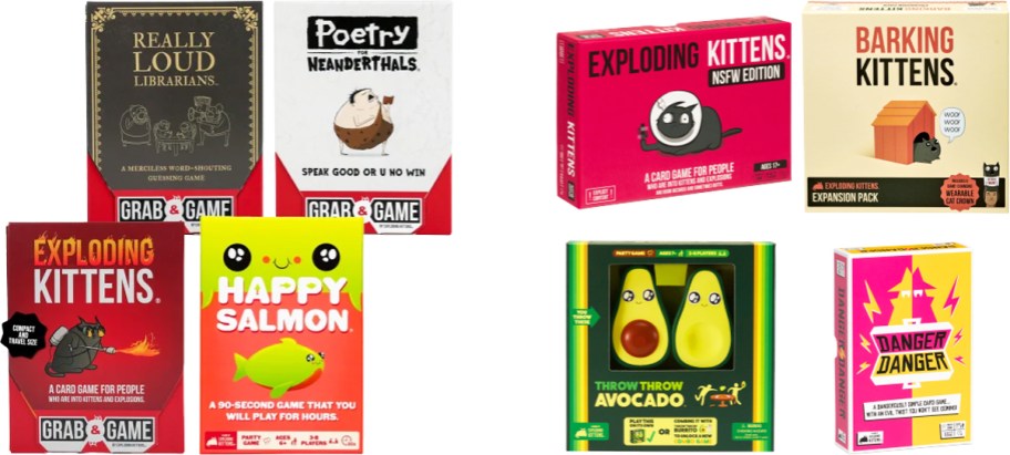 8 boxes of Exploding Kittens Games