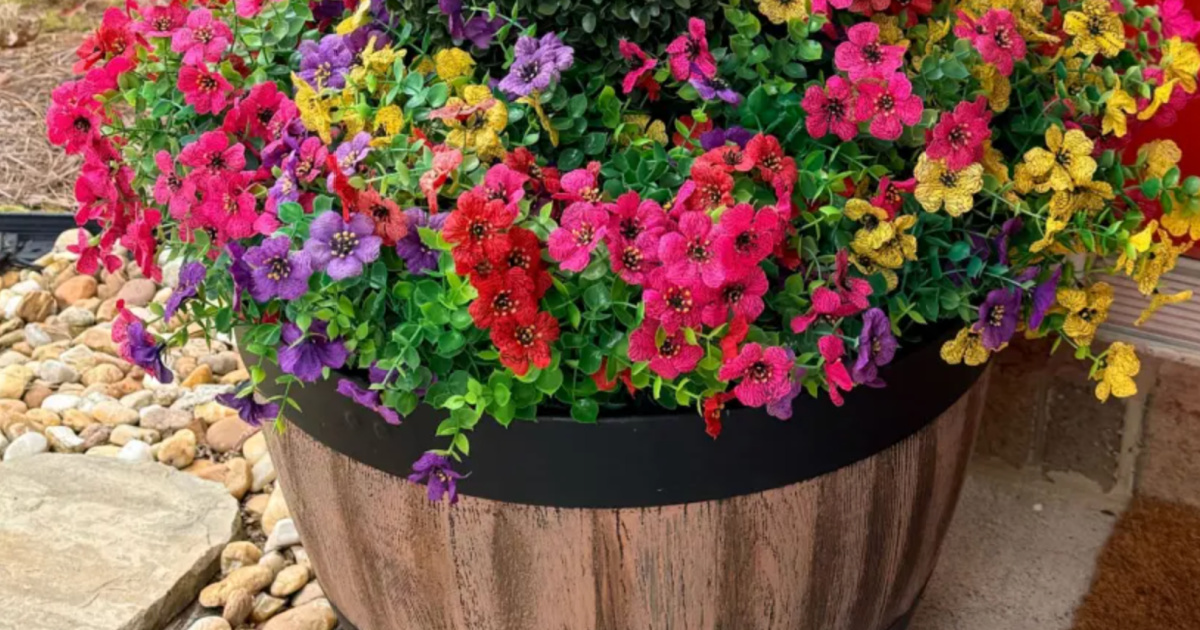 50% Off Real-Looking Artificial Flowers on Amazon (UV-Resistant for Outdoors)