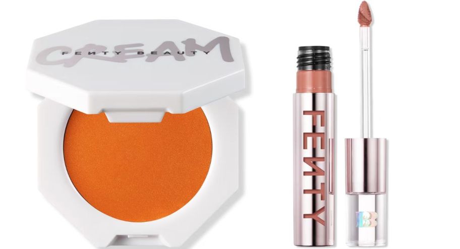 Fenty beauty blush and lipstick